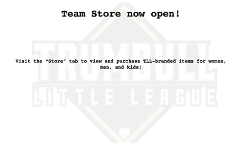 Team Store is now open!